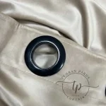 پرده بژ آماده مخمل ساده